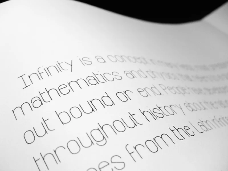 Infinity Font preview 6