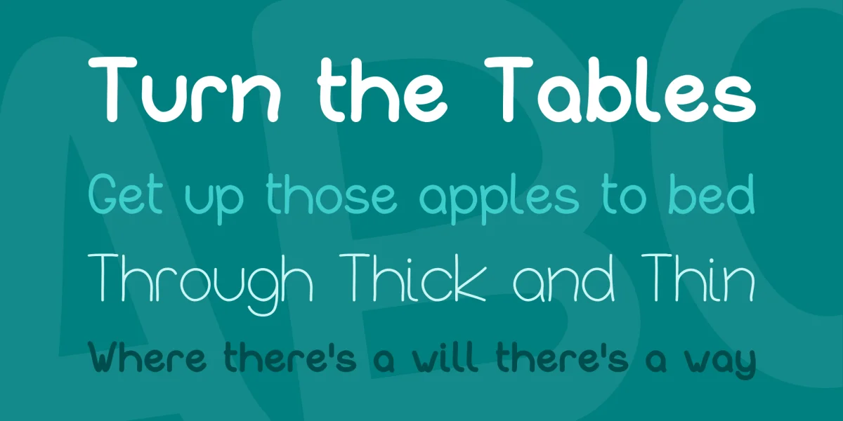 InFormal Style Font Family preview 3