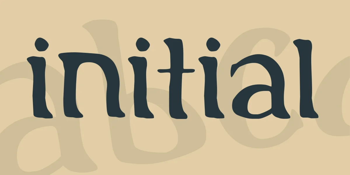 Initial Font