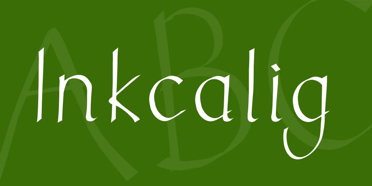 Inkcalig Font preview 2