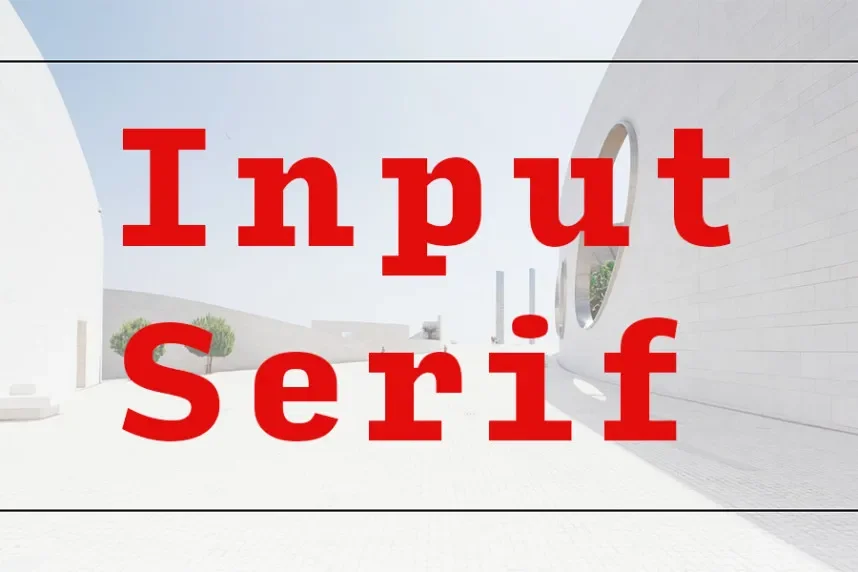 Input Serif Font Family preview 2