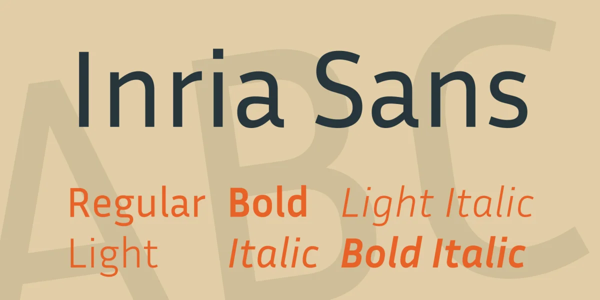 Inria Sans Font Family preview 5
