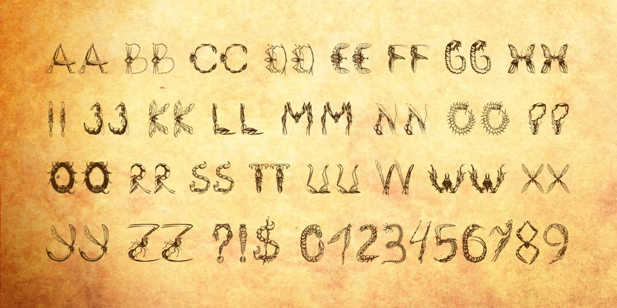 Insektofobiya Font preview 4