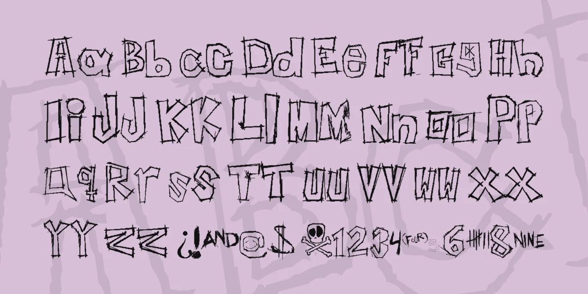 Insert your name here Font preview 3