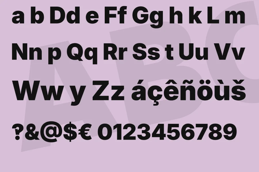 Inter Font Family preview 4