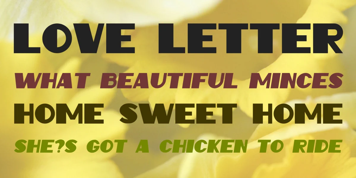 Intransitive Font Family preview 2