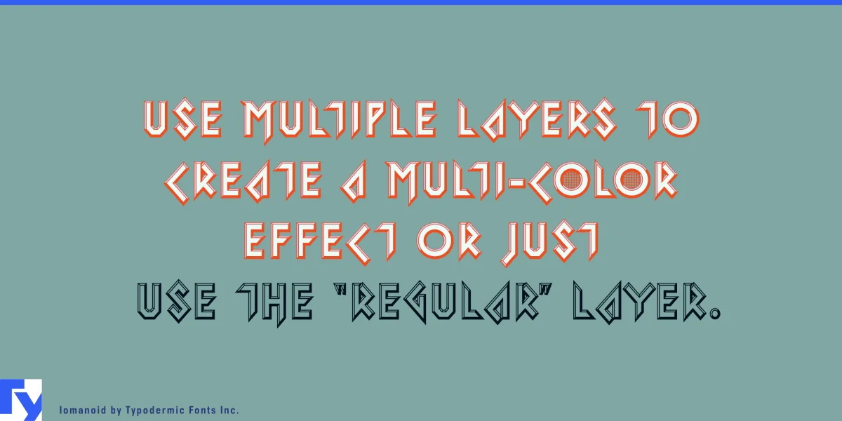 Iomanoid Font Family preview 3