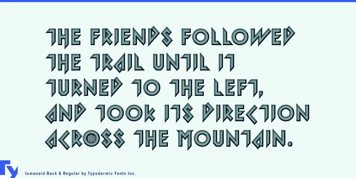 Iomanoid Font Family preview 4
