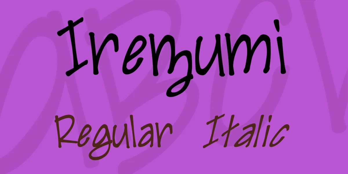 Irezumi Font Family