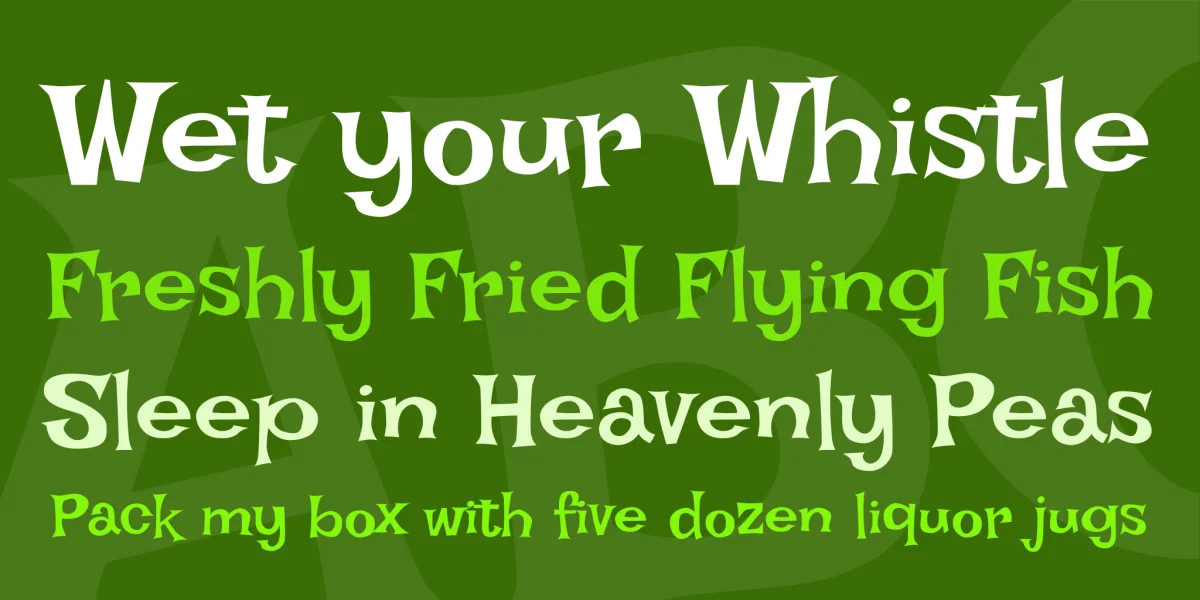 Irish Grover Font preview 2