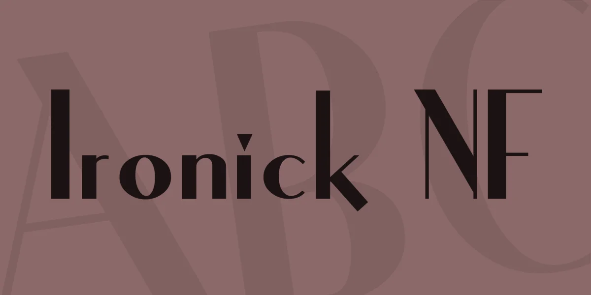 Ironick NF Font