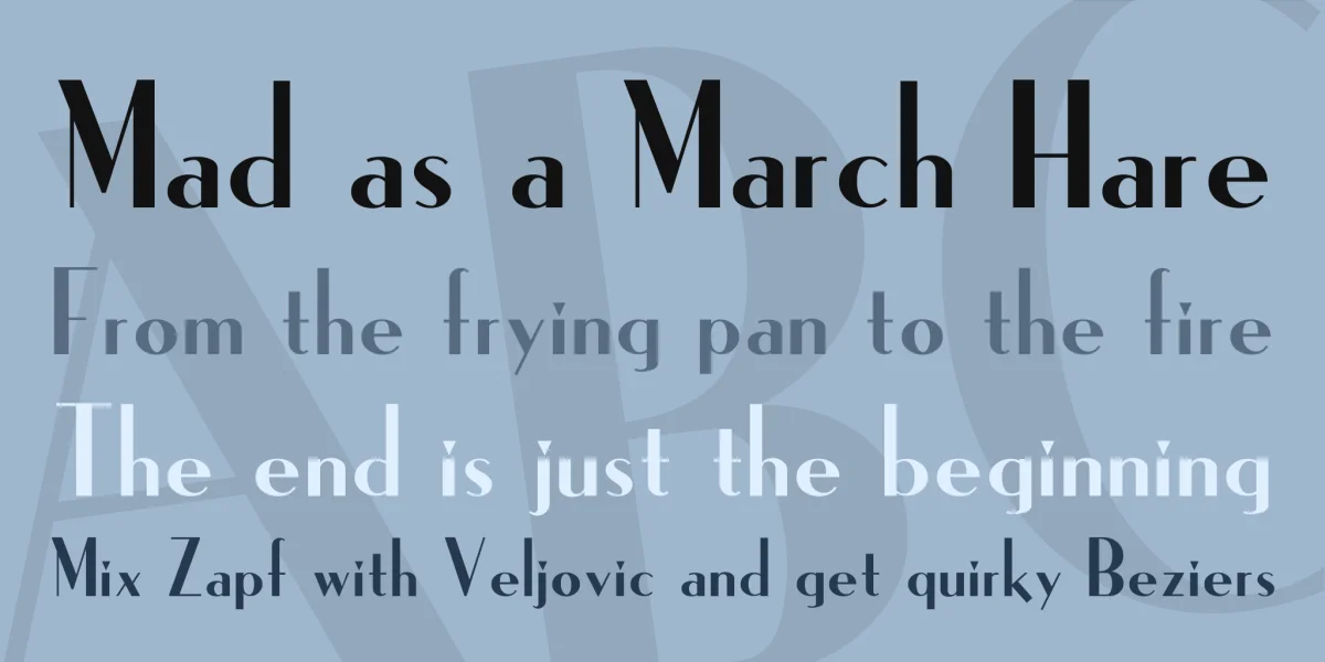 Ironick NF Font preview 2