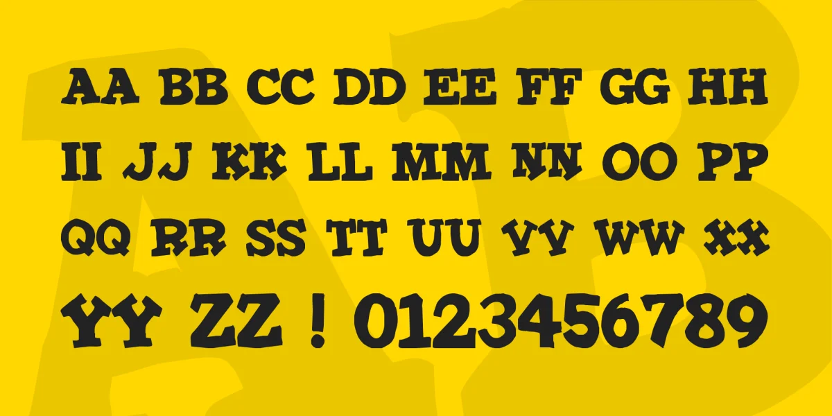 IronMan Font preview 2
