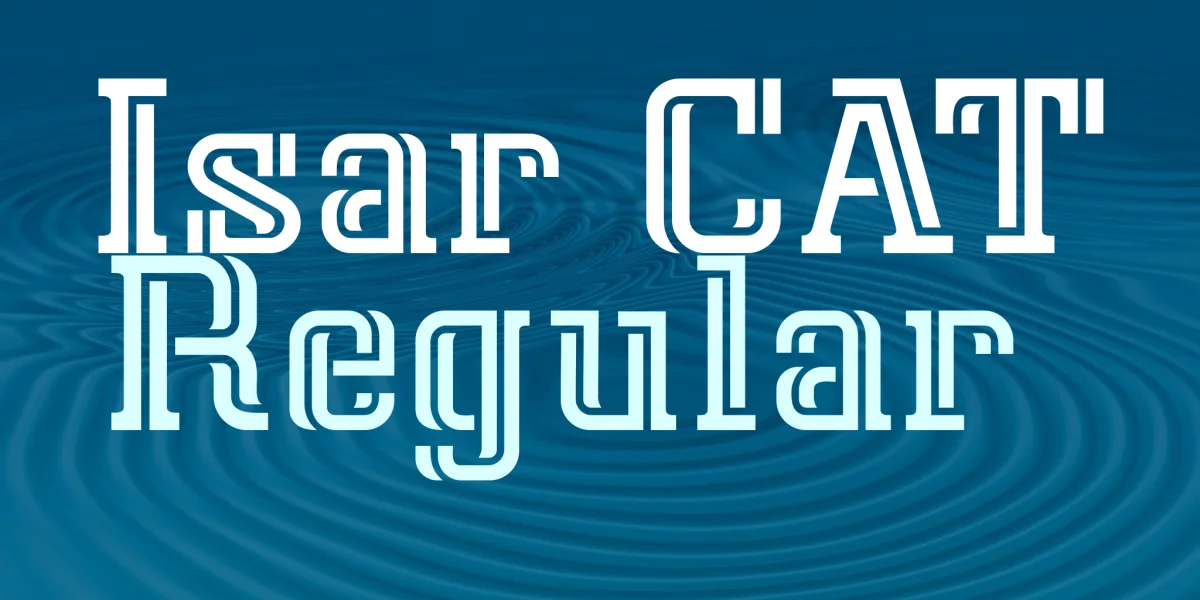 Isar CAT Font preview 3