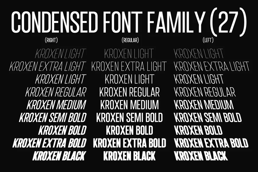 IT Kroxen Demo Font Family preview 3