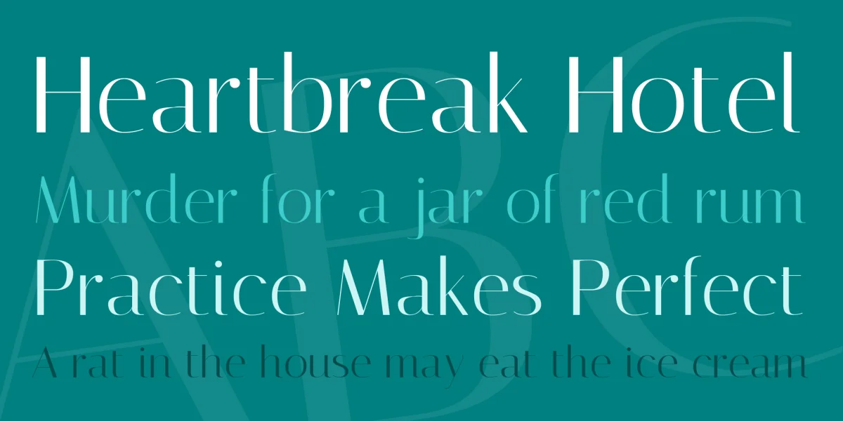 Italiana Font preview 2