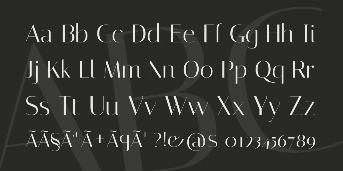 Italiana Font preview 4