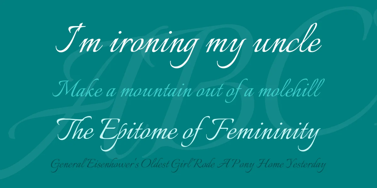Italianno Font preview 2