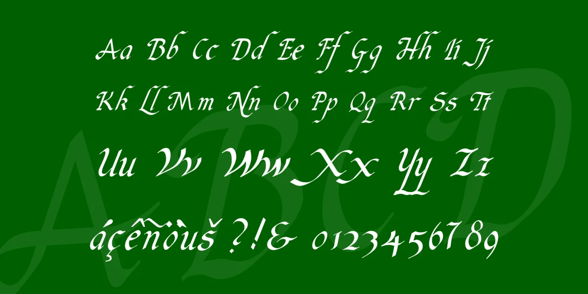 Italic Hand Font preview 4