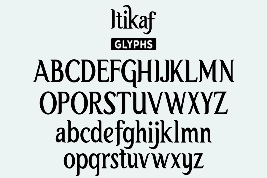 Itikaf FREE Font preview 9