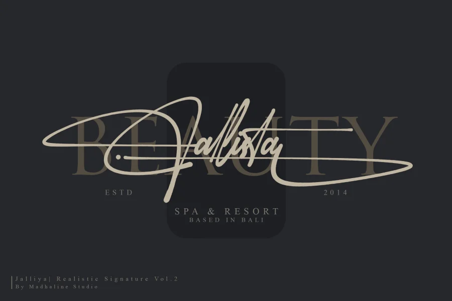 Jalliya Font preview 3