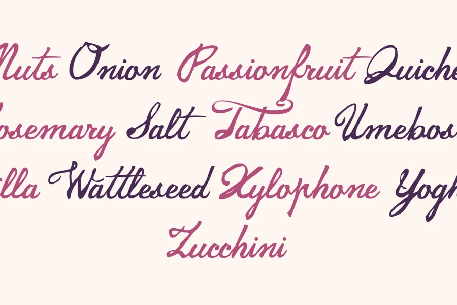 Jamscript Font preview 3
