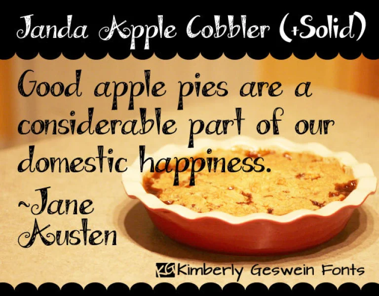 Janda Apple Cobbler Font Family