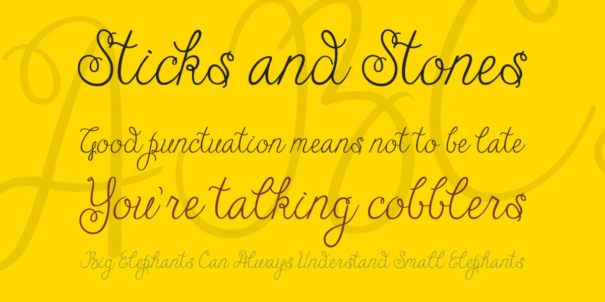 Janda Cheerful Script Font preview 2
