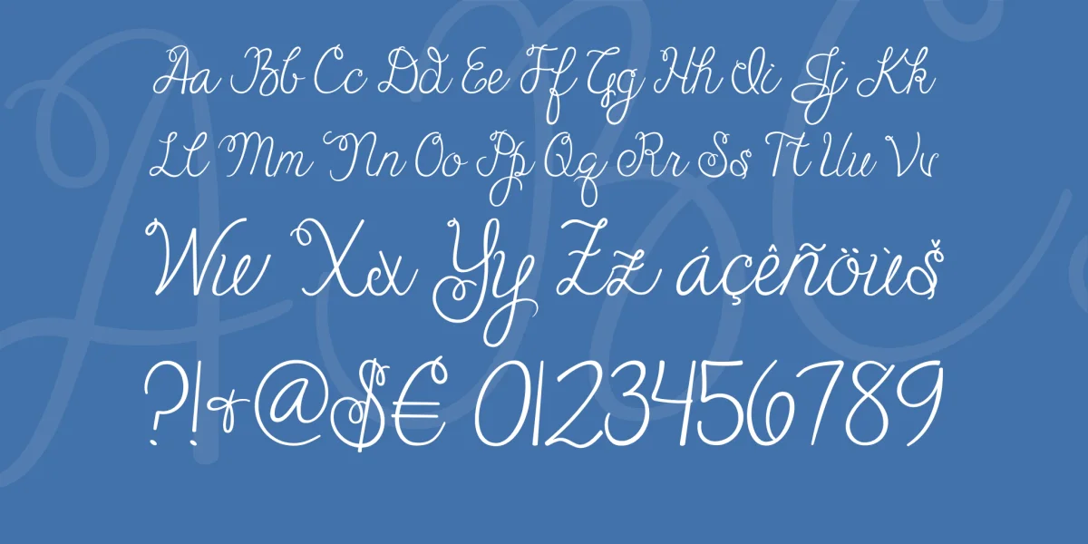 Janda Cheerful Script Font preview 4