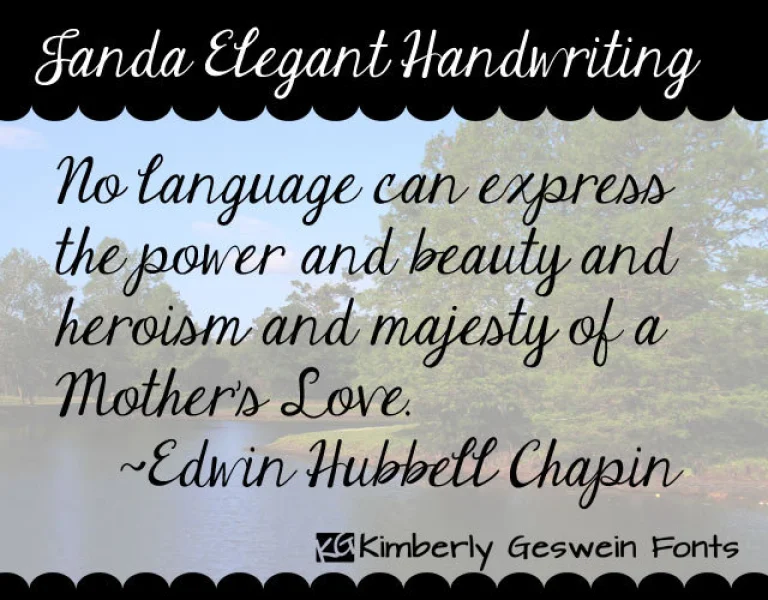Janda Elegant Handwriting Font