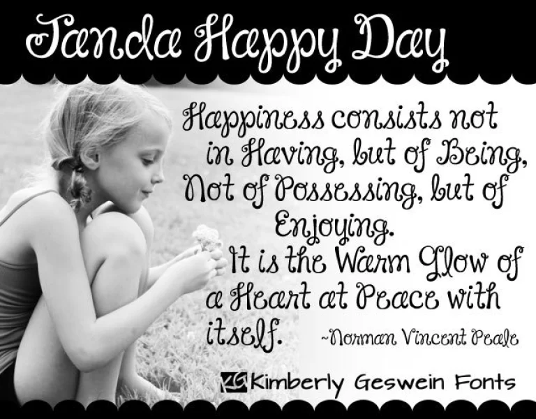 Janda Happy Day Font