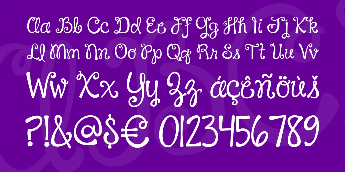 Janda Happy Day Font preview 3