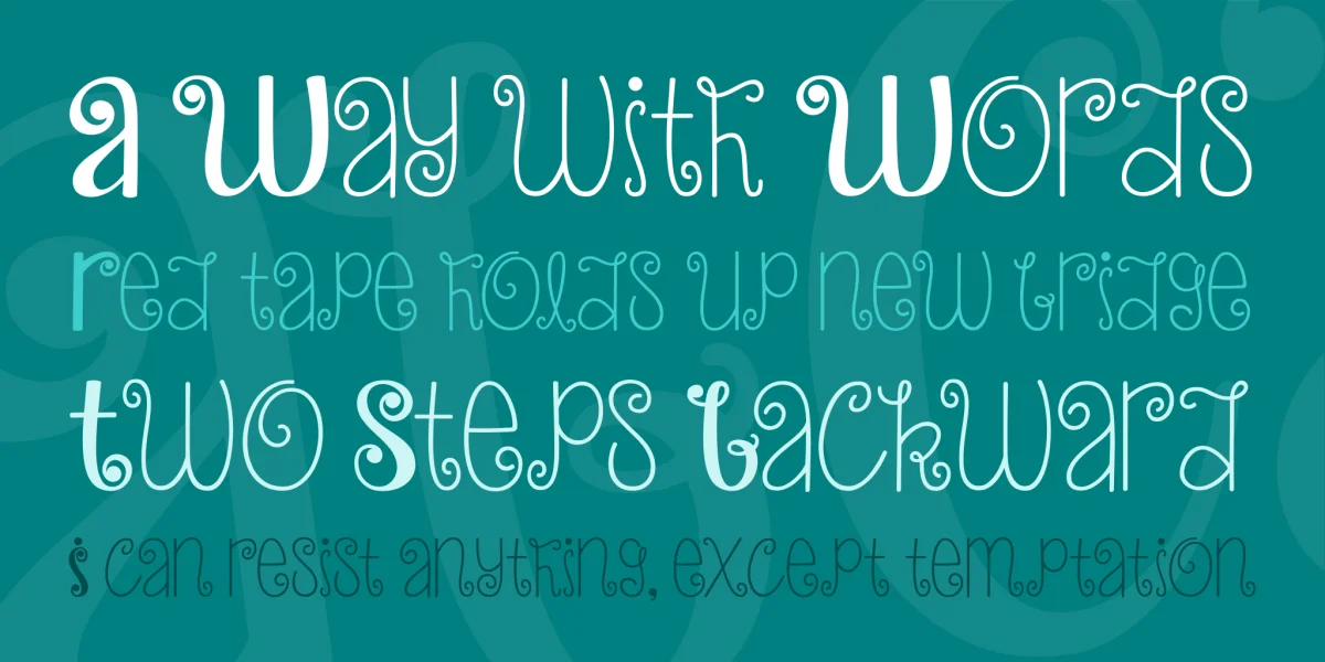 Janda Hide And Seek Font preview 2