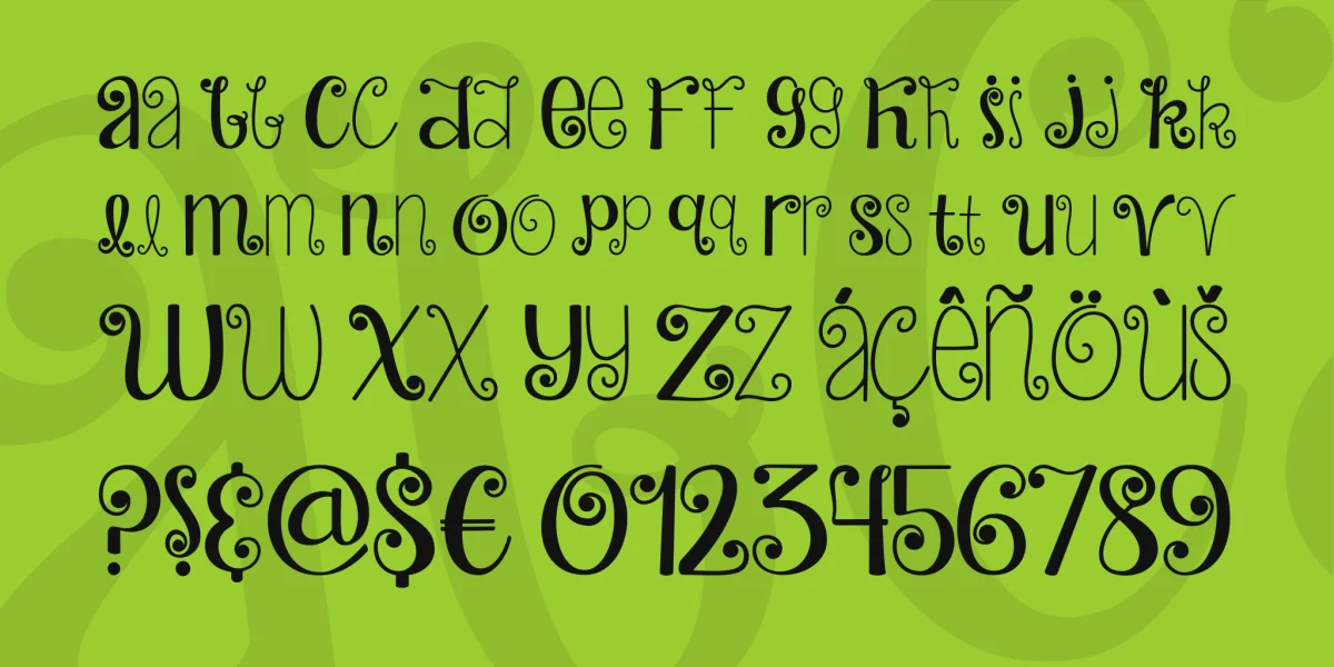 Janda Hide And Seek Font preview 3