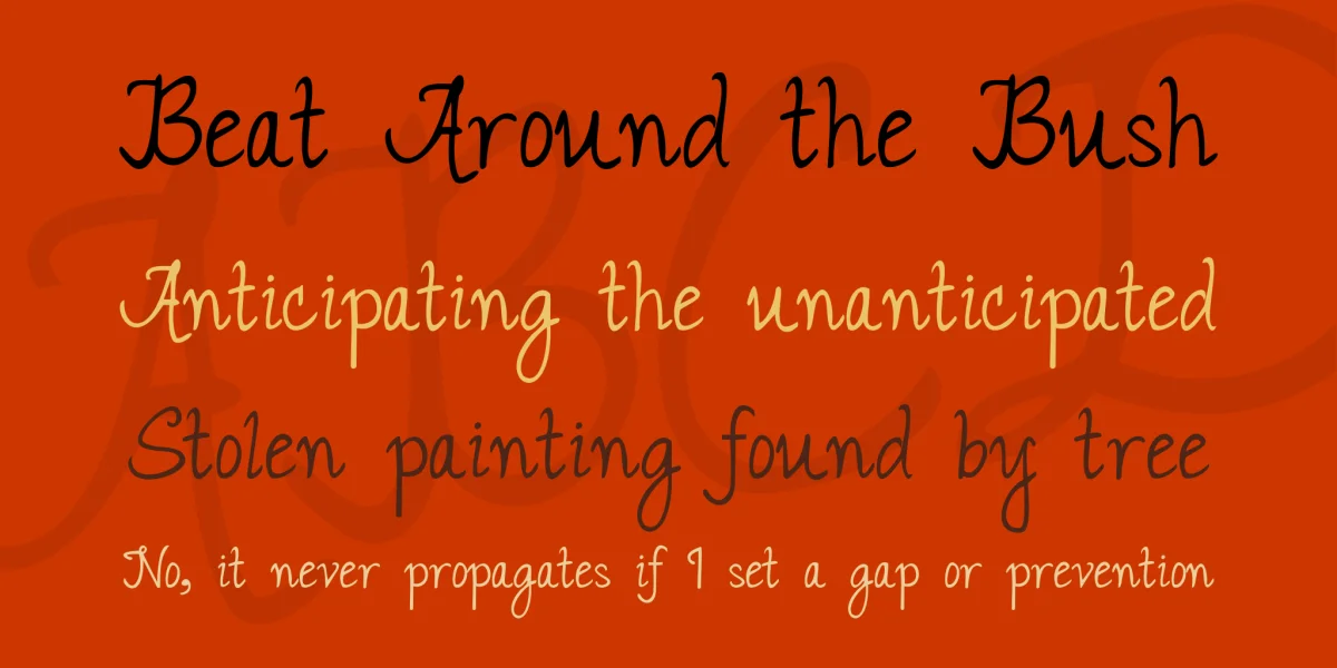 Janda Romantic Font preview 2