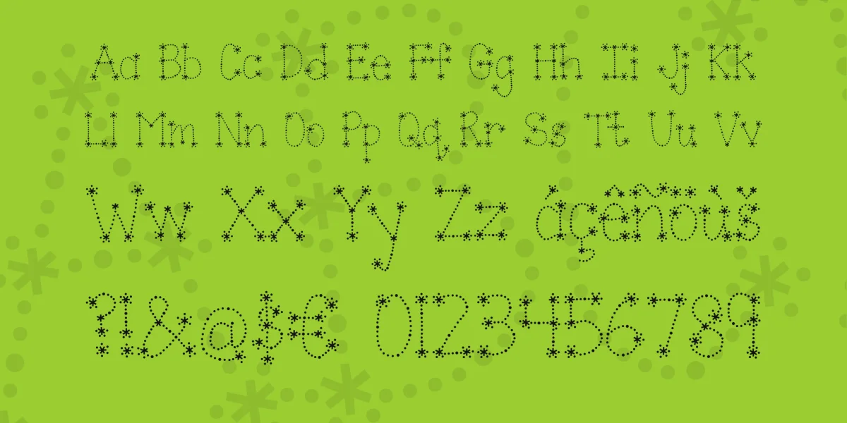 Janda Sparkle and Shine Font Family preview 2