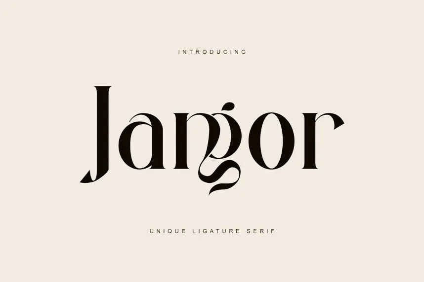 Jangor Font preview 2