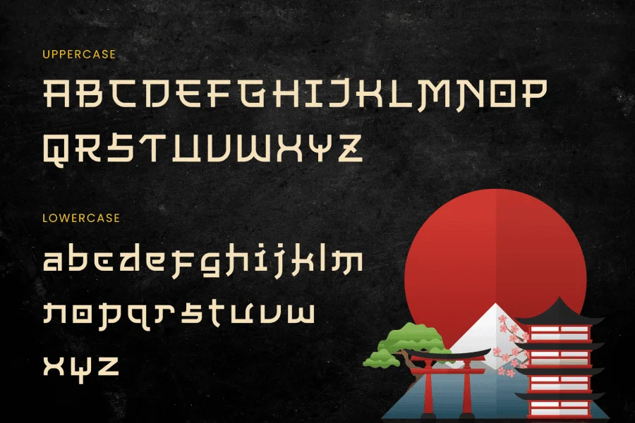 Japan Daisuki Font preview 11