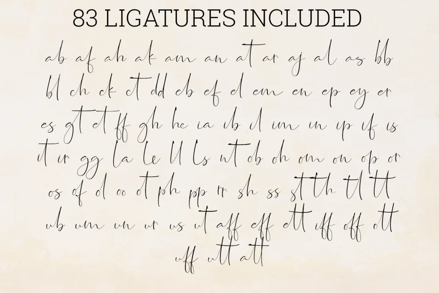 Jasmine Font preview 10