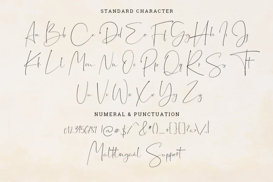 Jasmine Font preview 11