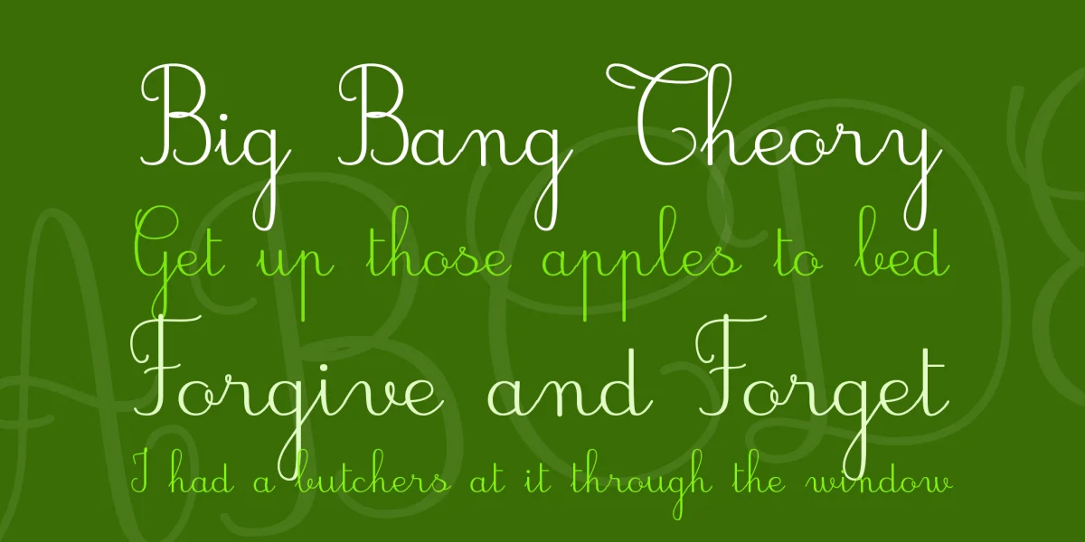 JBCursive Font preview 2
