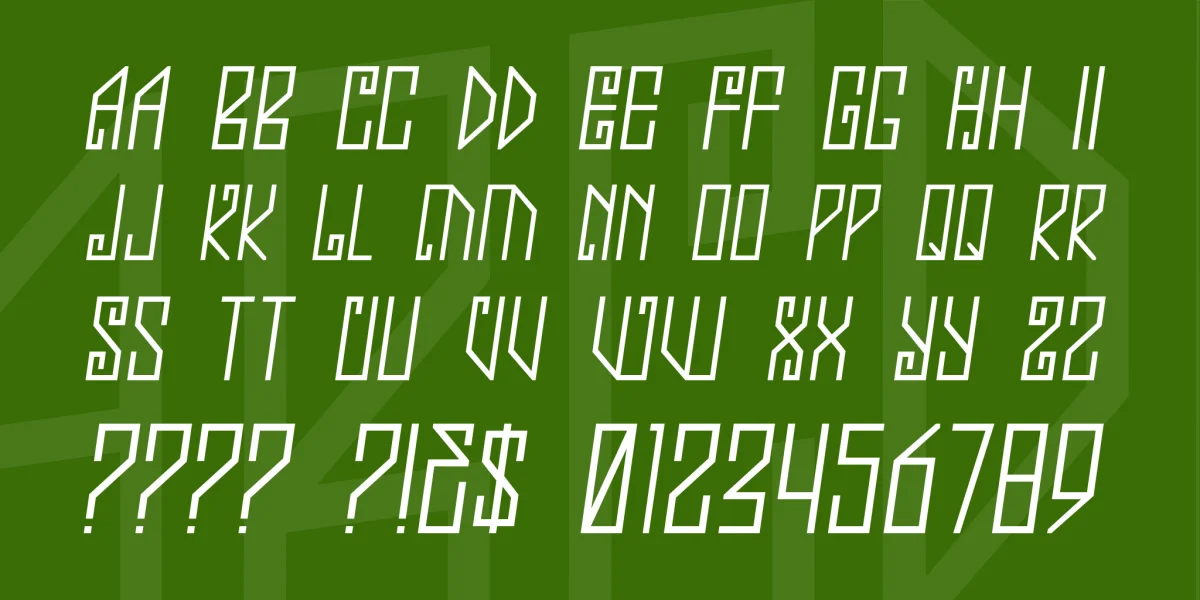 Jealousy Font preview 2