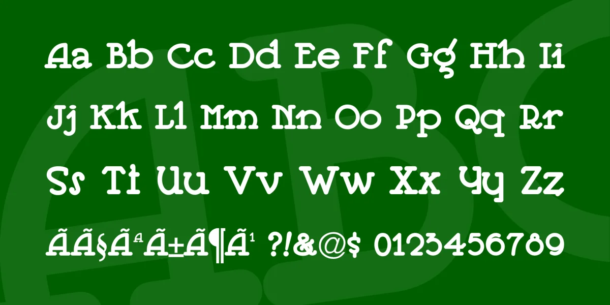 Jeepers Font preview 4