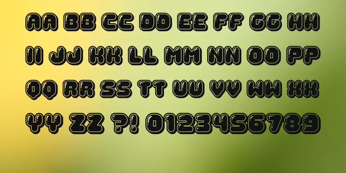 Jellies Font Family preview 4