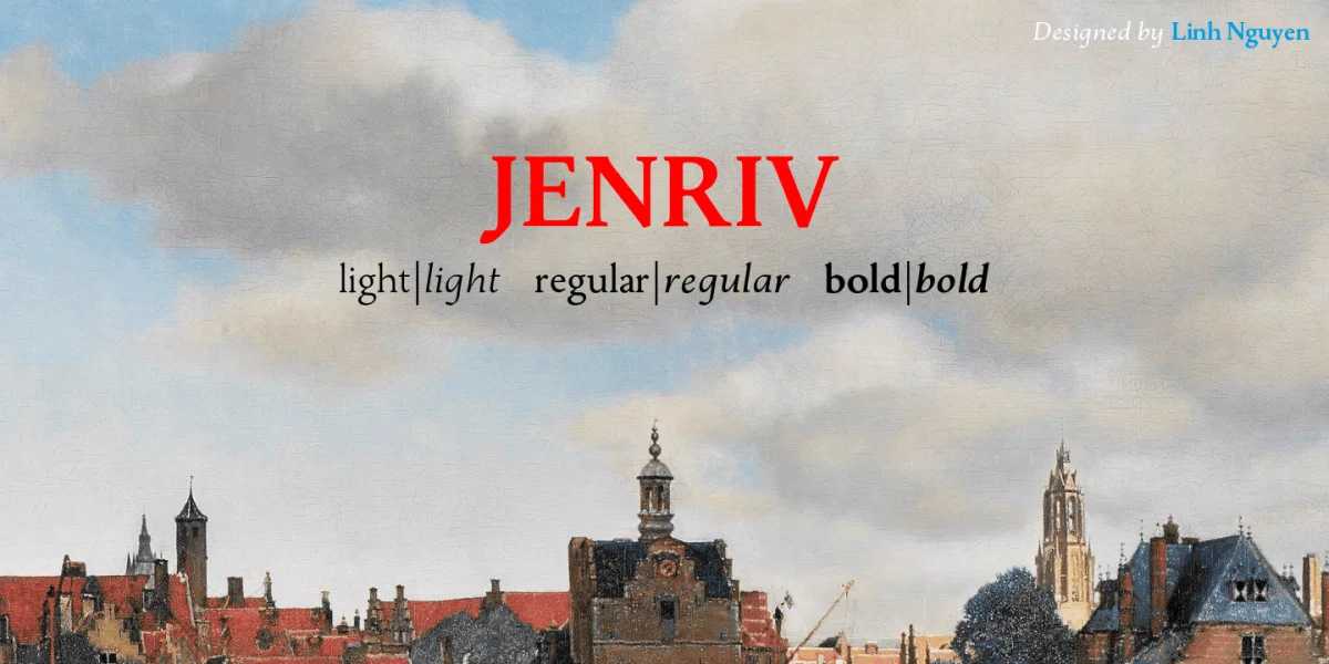 Jenriv Titling Font Family