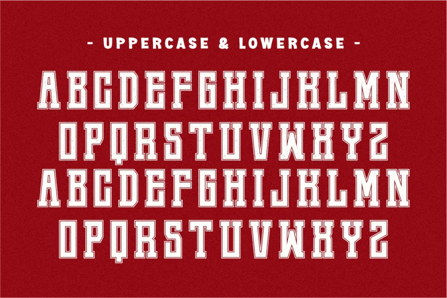 Jersey Varsity Font preview 5