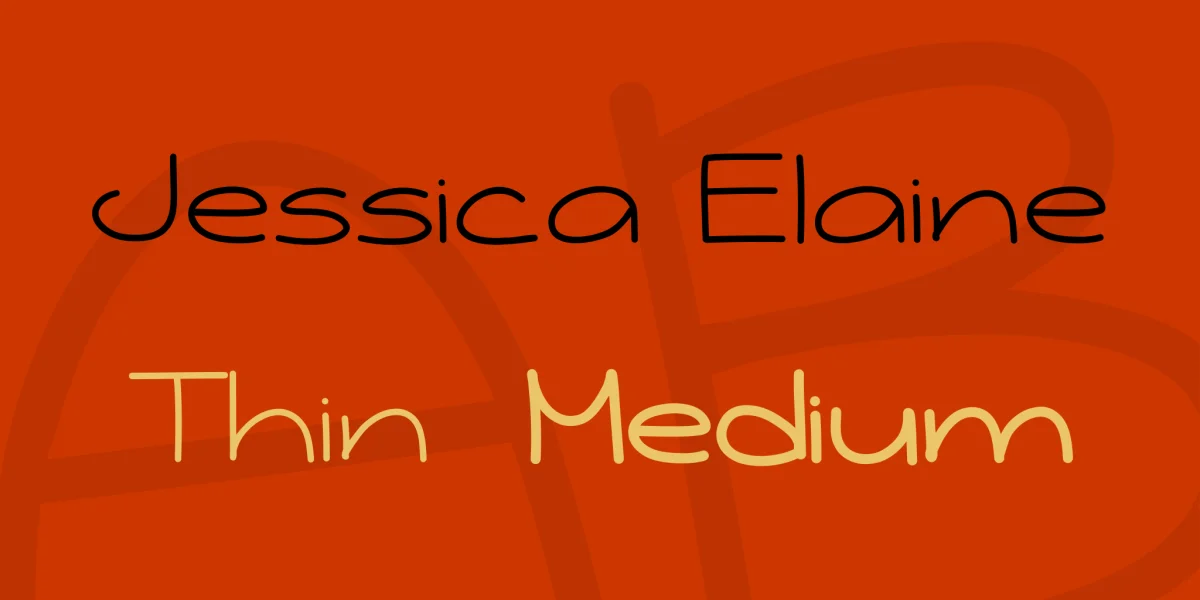 Jessica Elaine Font Family preview 2