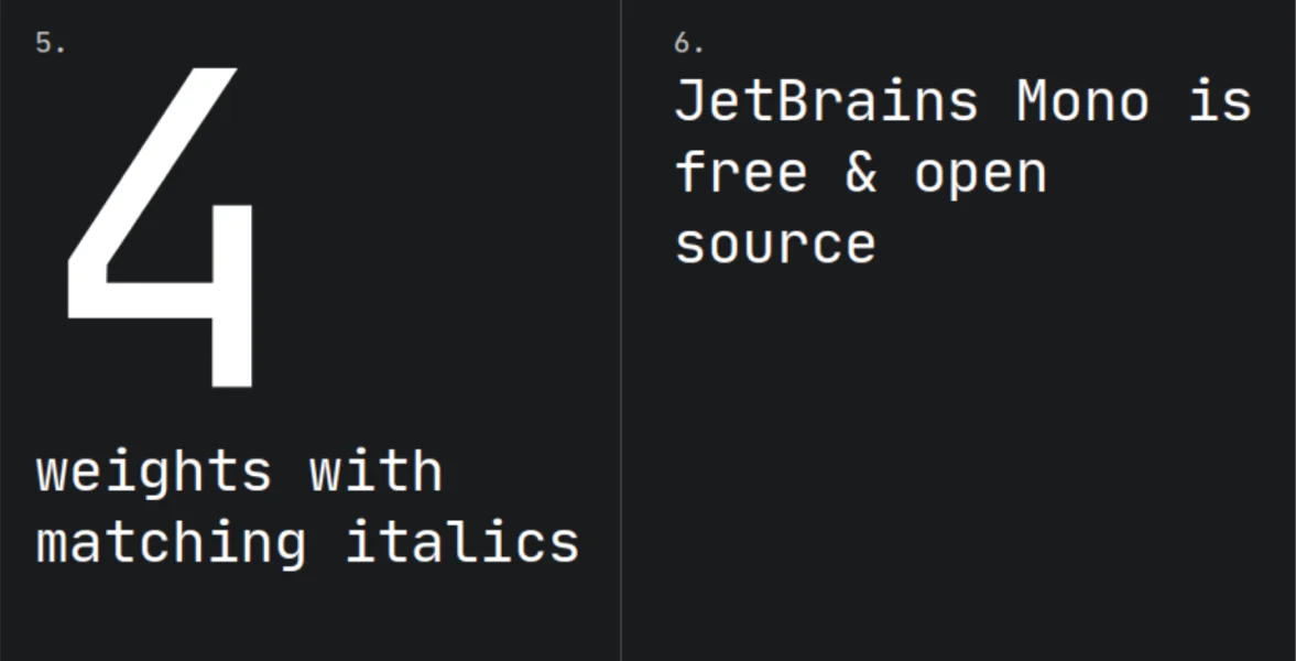 JetBrains Mono Font Family preview 5