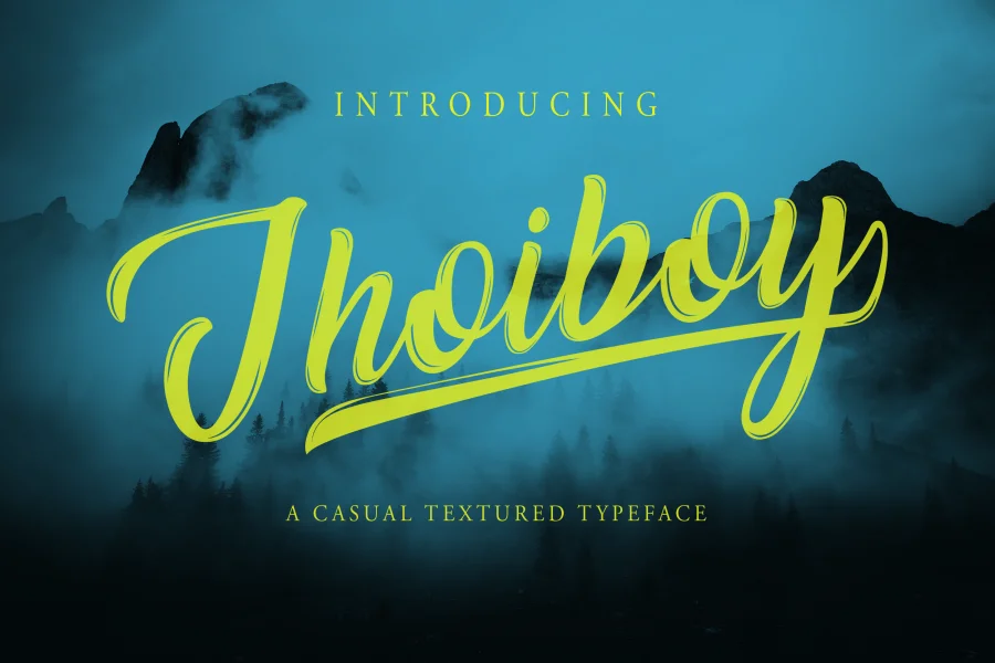 Jhoiboy Font preview 2