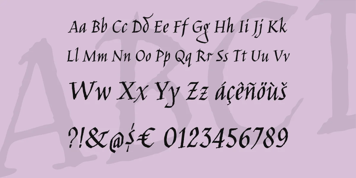 Jim Nightshade Font preview 4